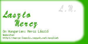 laszlo mercz business card