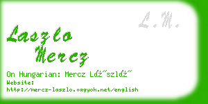 laszlo mercz business card